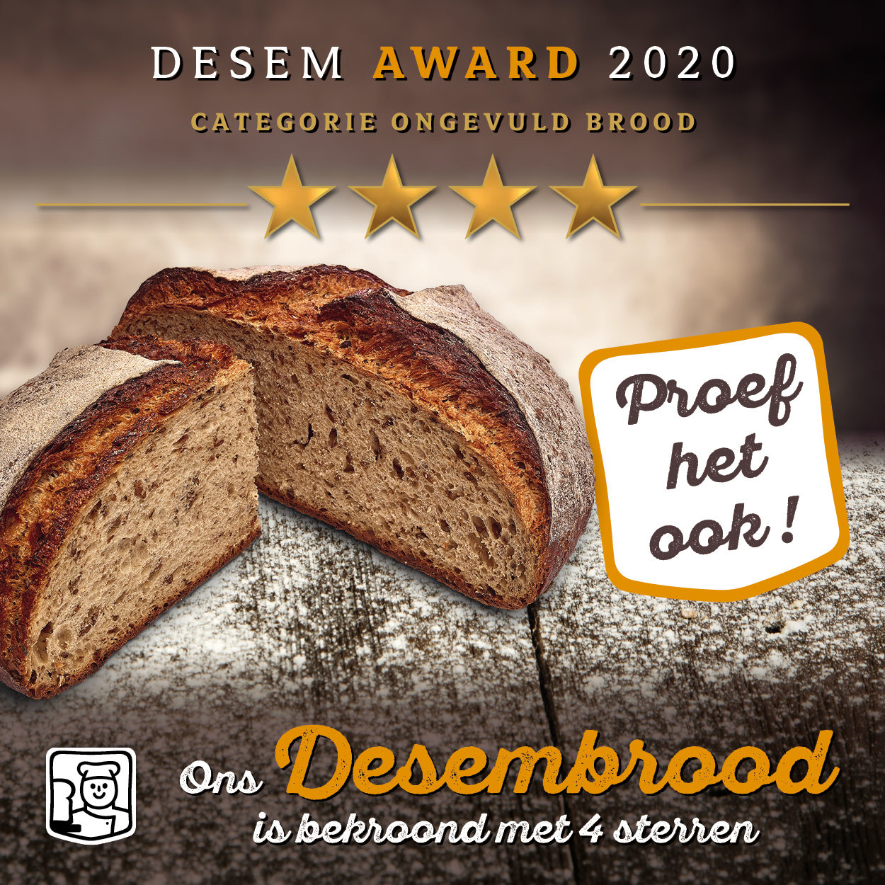 Desembrood bekroond met 4-sterren!